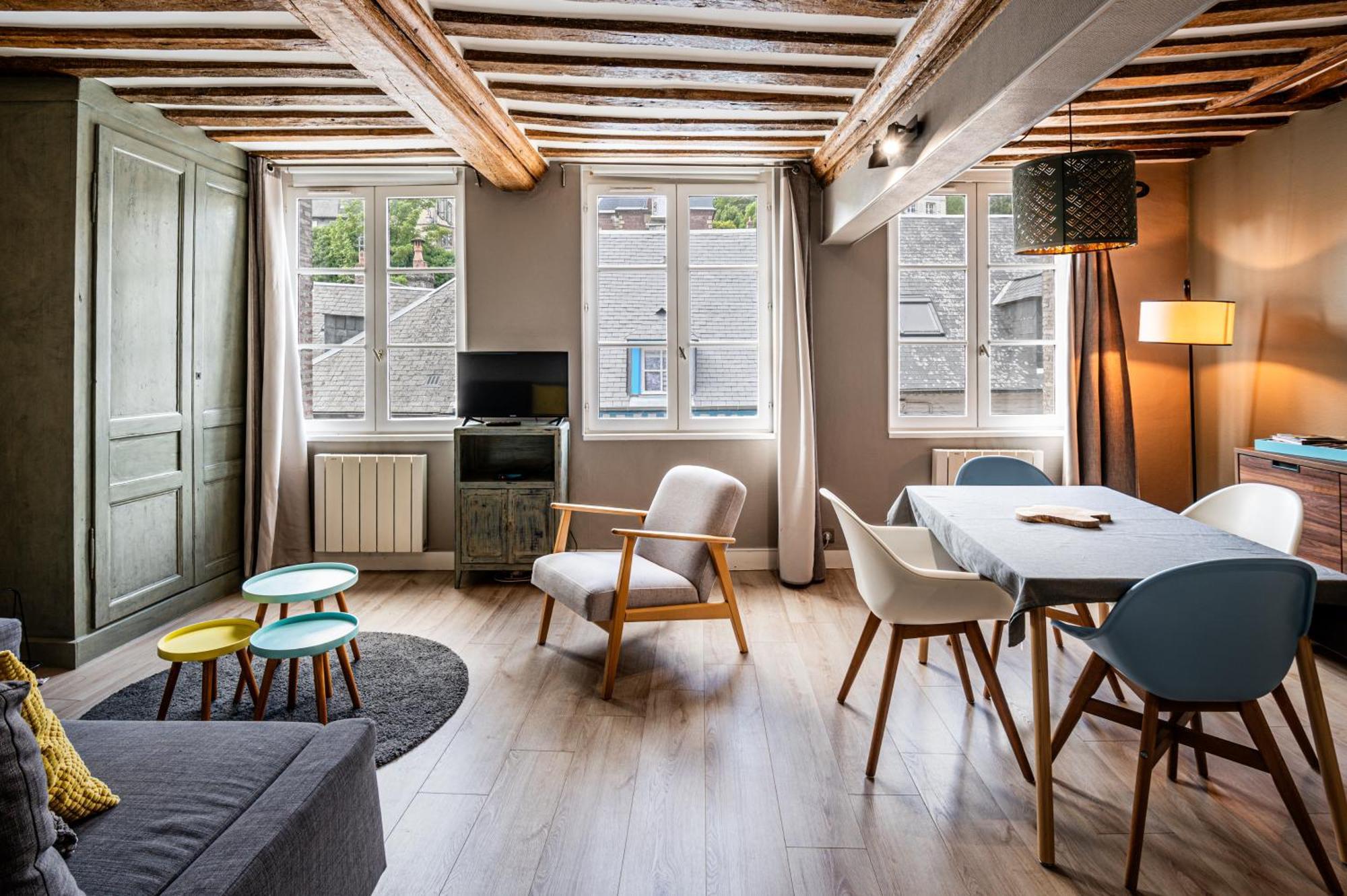 Апартаменты Cosy Loft - Plein Centre D'Онфлёр Экстерьер фото